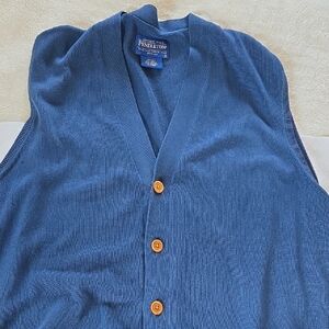 Pendleton Men's Navy Cardigan Vest